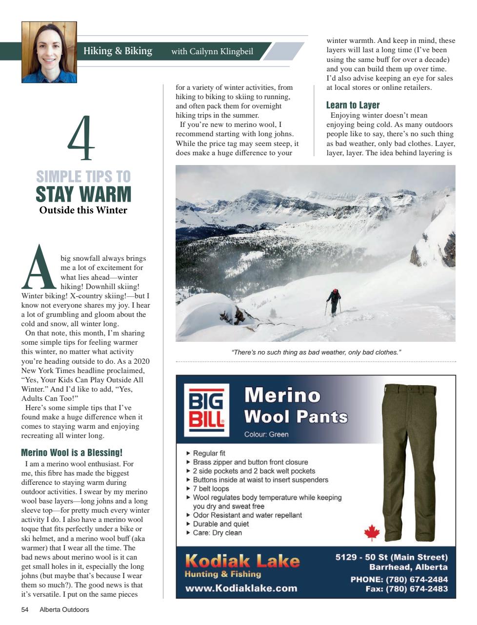 Alberta Outdoors Preview Pages