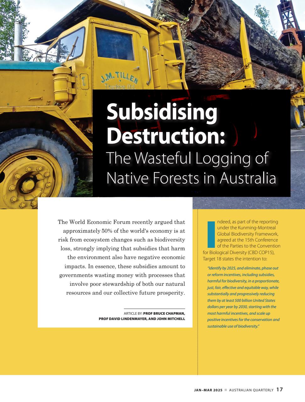 AQ: Australian Quarterly Preview Pages