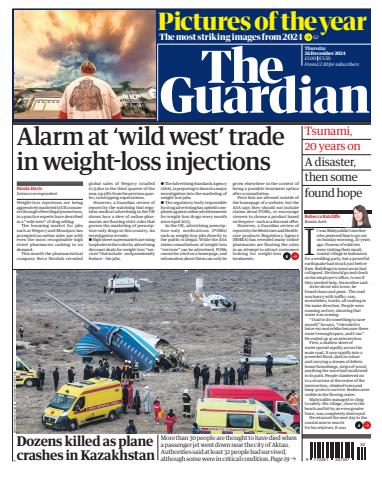 The Guardian Newspaper issue Thursday, 26 December 2024