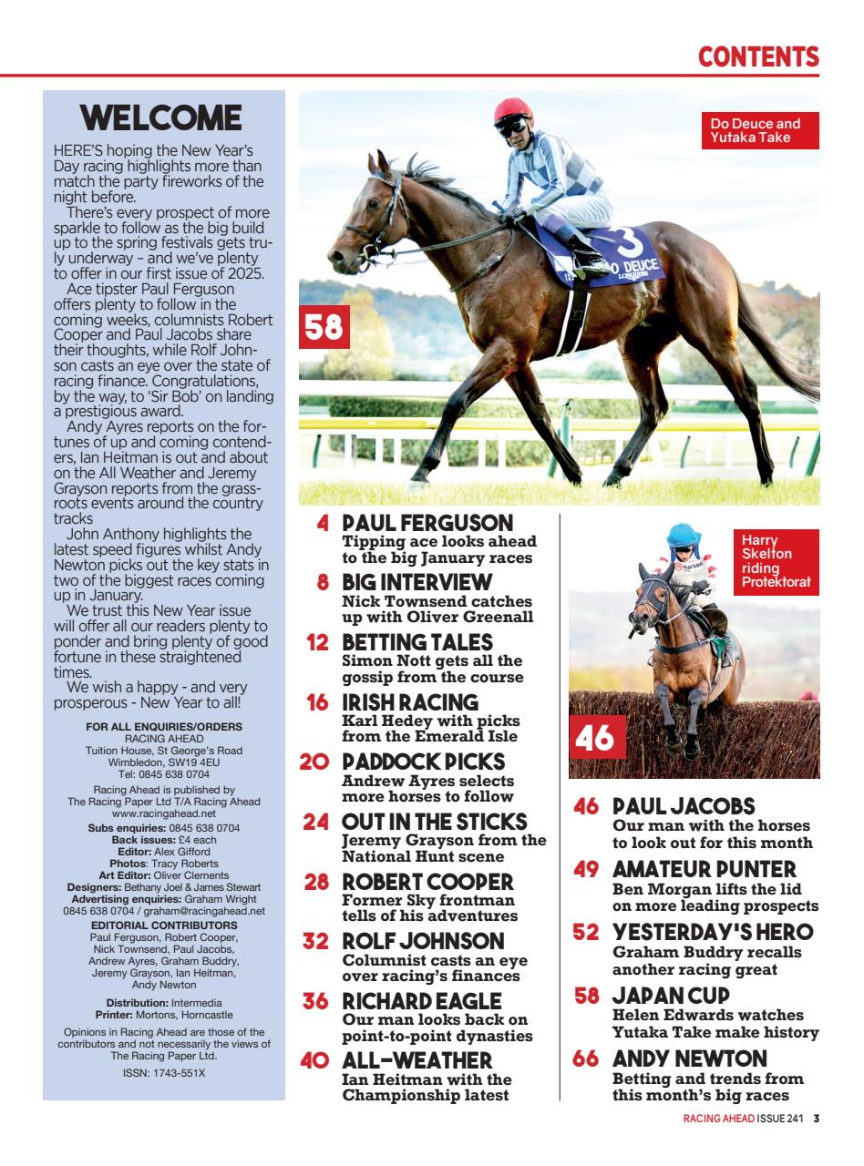 Racing Ahead Preview Pages