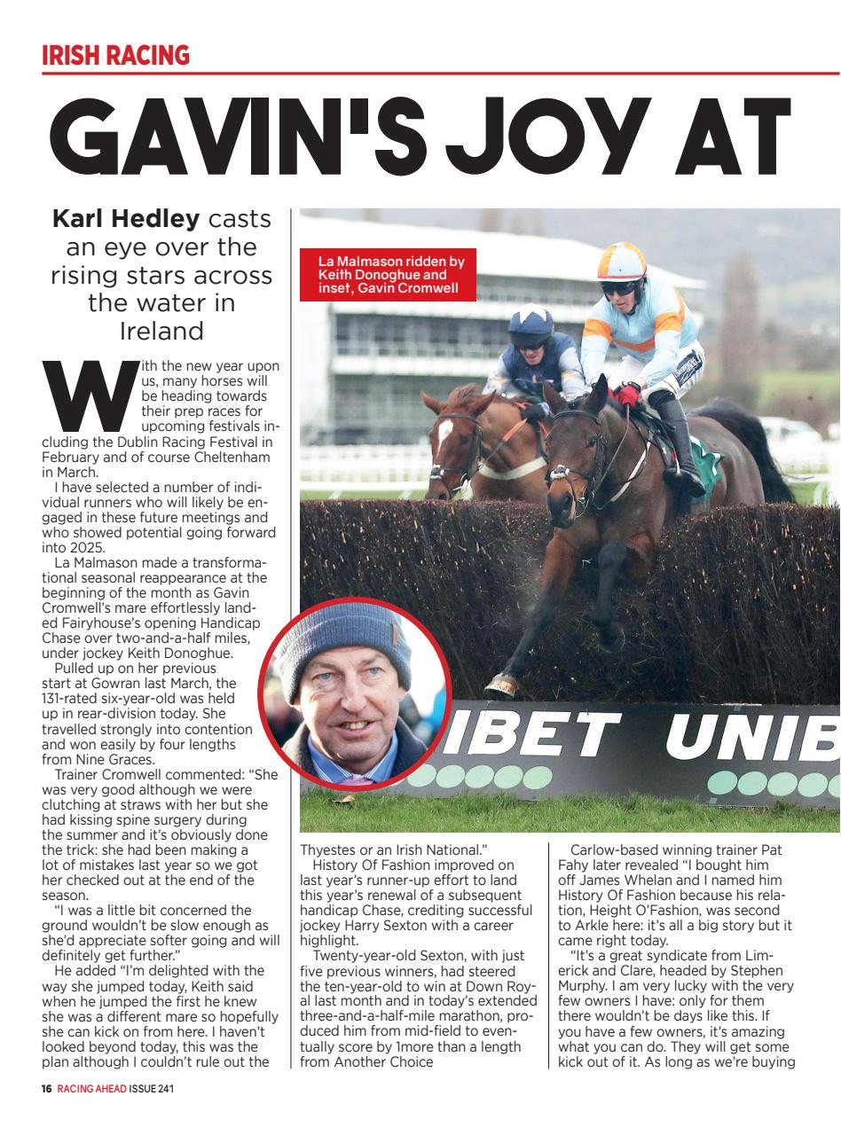 Racing Ahead Preview Pages