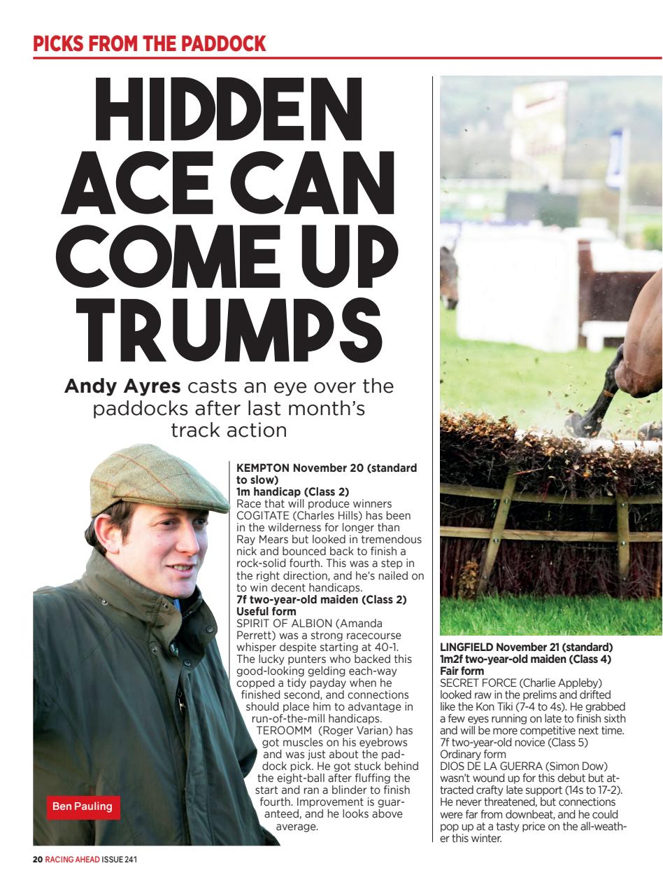 Racing Ahead Preview Pages