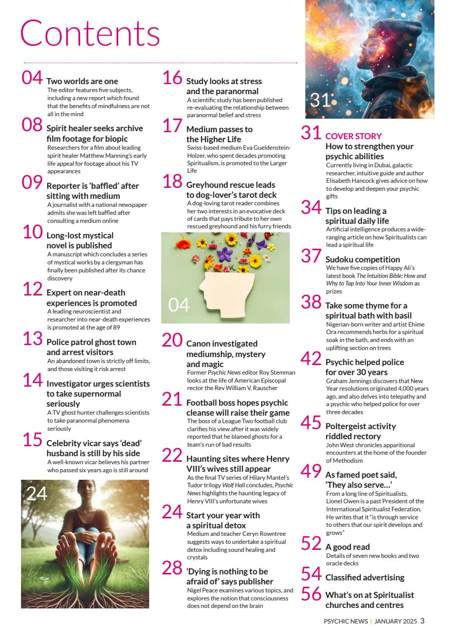 Psychic News Preview Pages