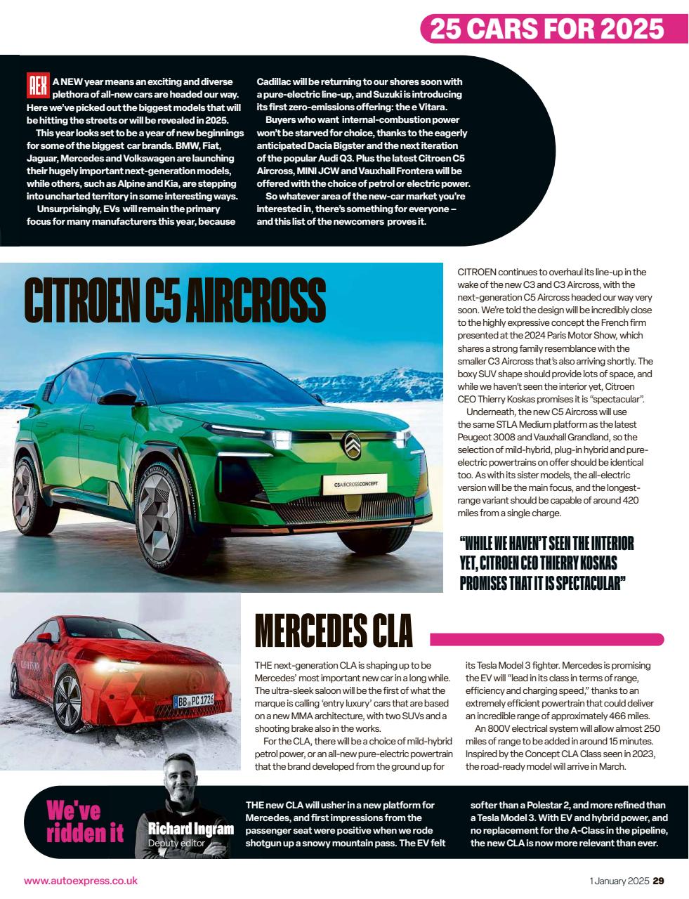 Auto Express Preview Pages