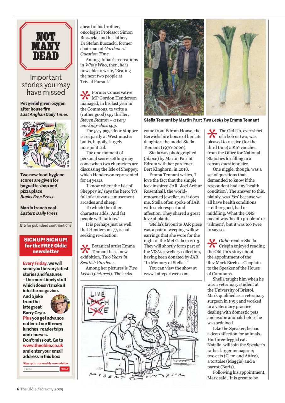 The Oldie Preview Pages