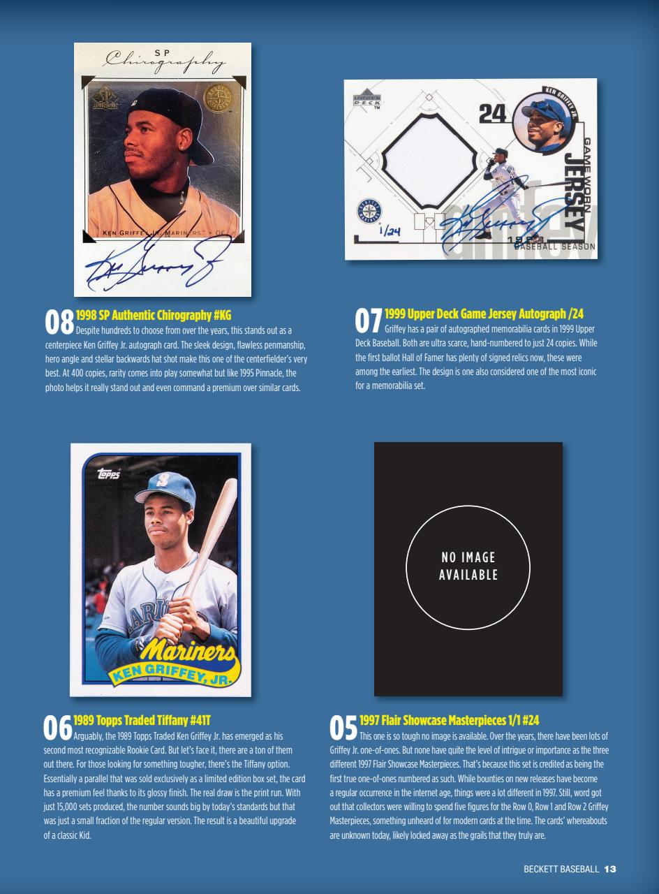Beckett Baseball Magazine Preview Pages