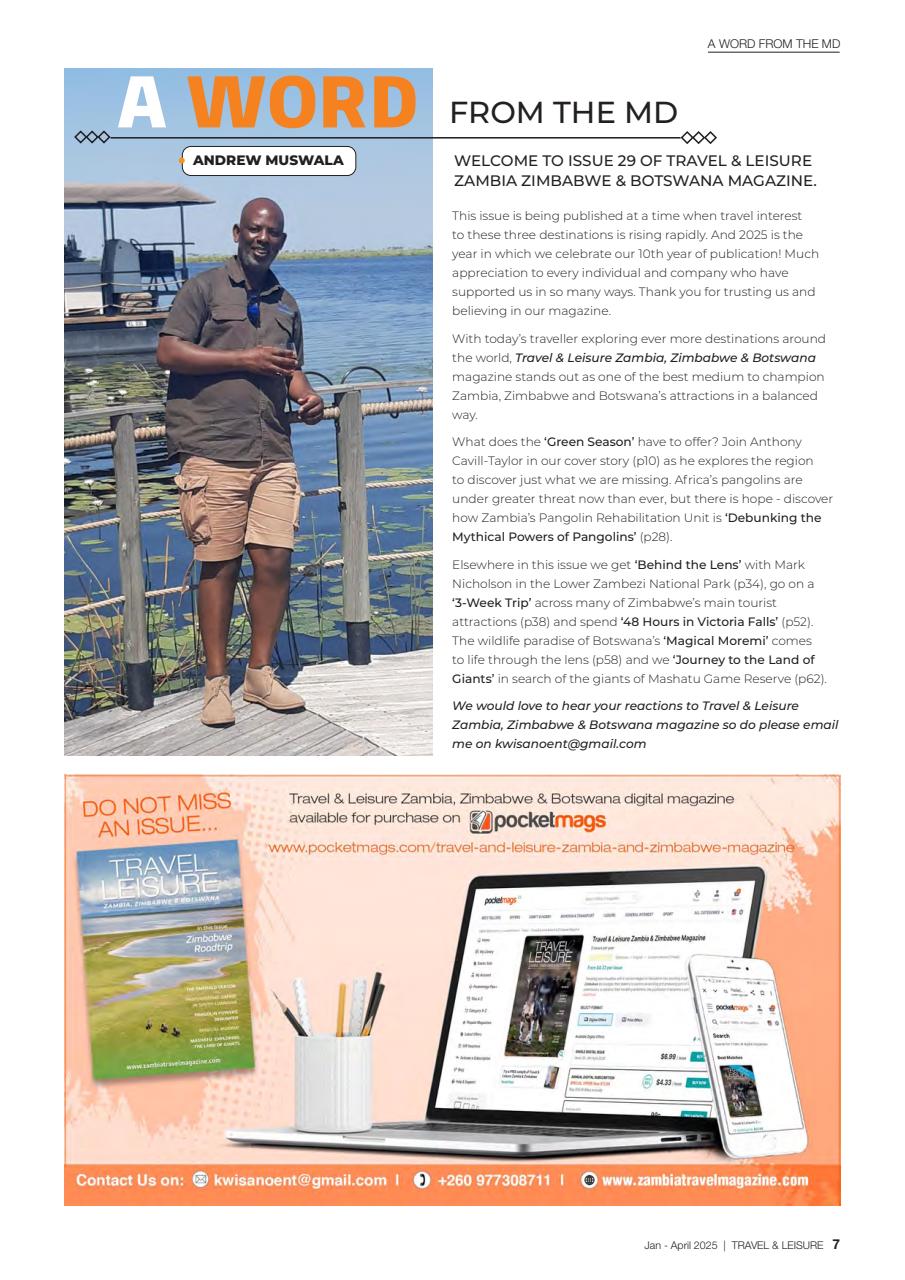 Travel & Leisure Zambia & Zimbabwe Preview Pages