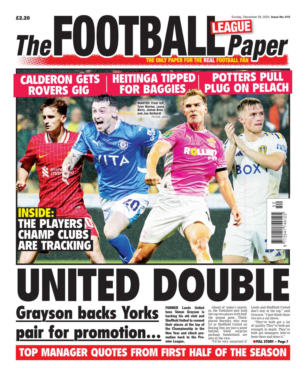 The Football League Paper Preview Pages