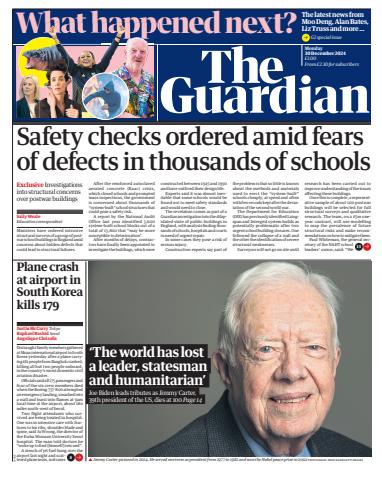 The Guardian Newspaper issue Monday, 30 December 2024