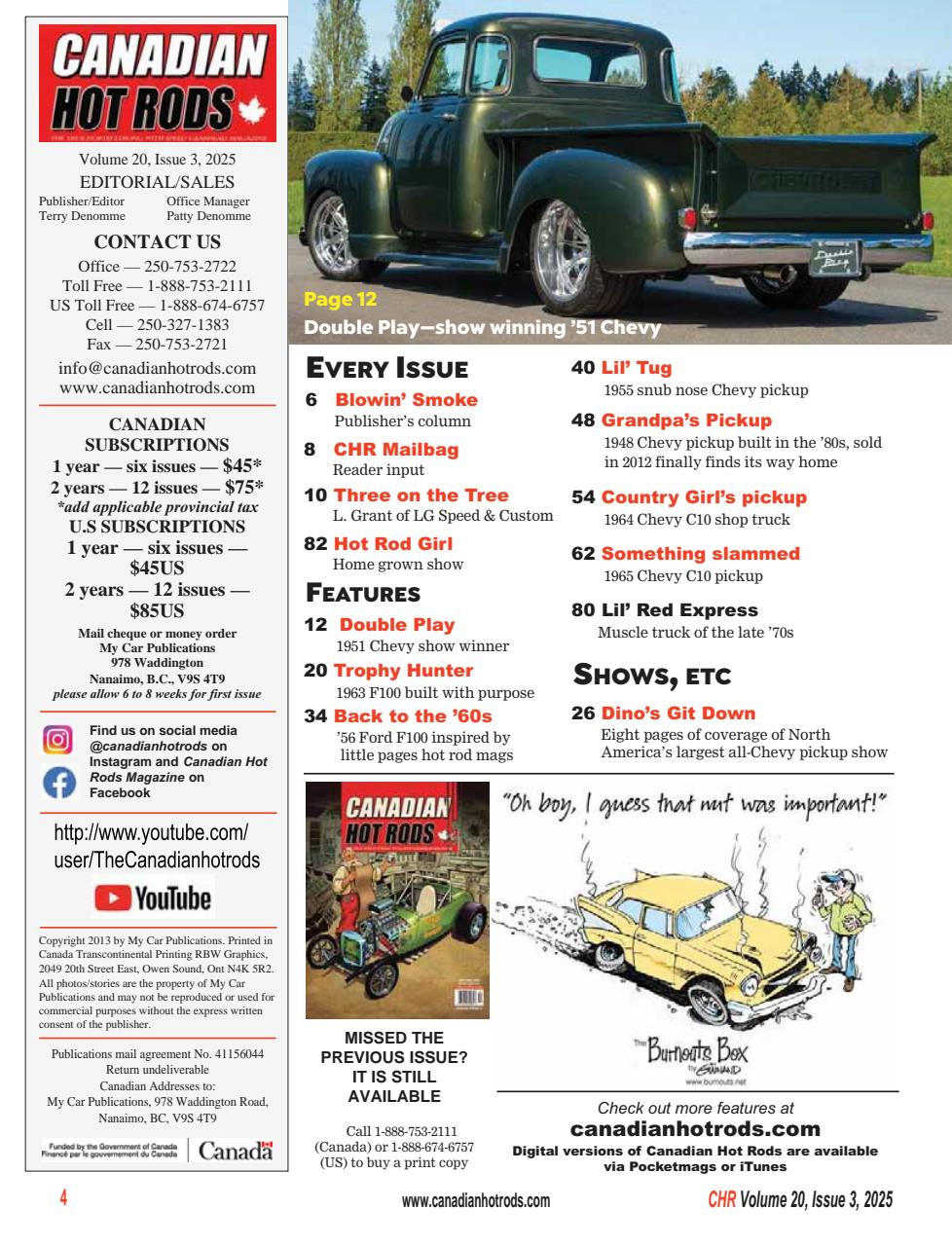 Canadian Hot Rods Preview Pages