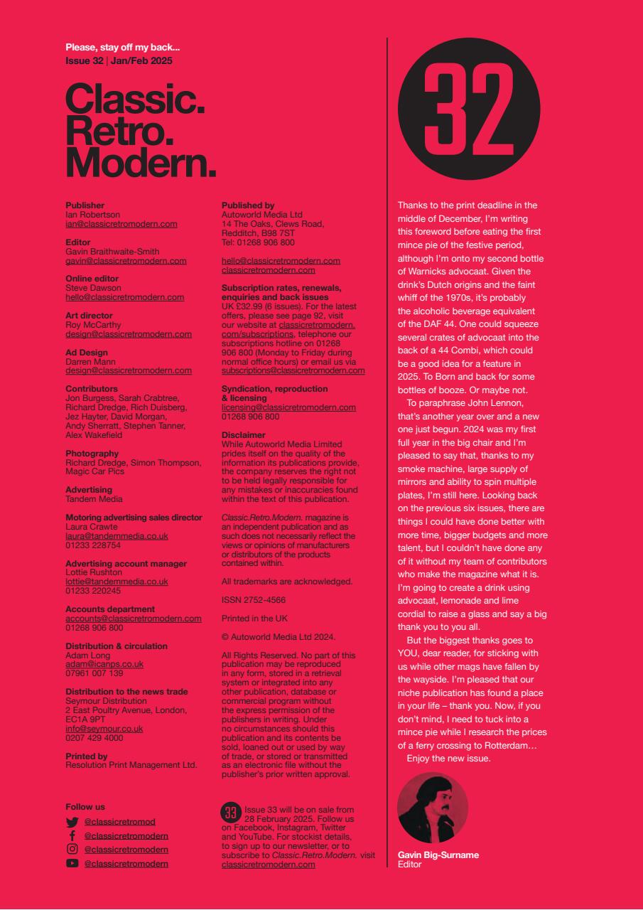 Classic Retro Modern Magazine Preview Pages