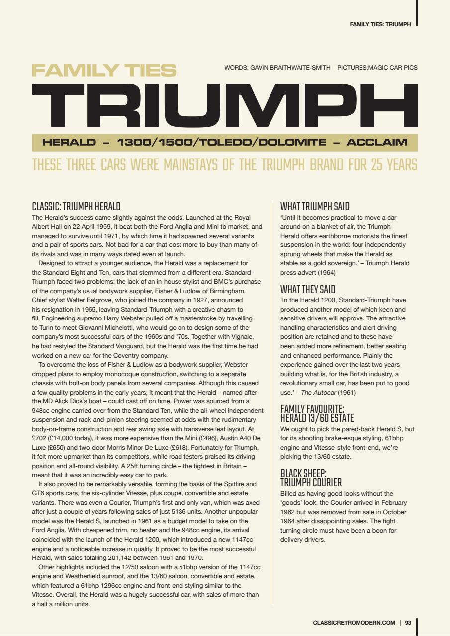 Classic Retro Modern Magazine Preview Pages