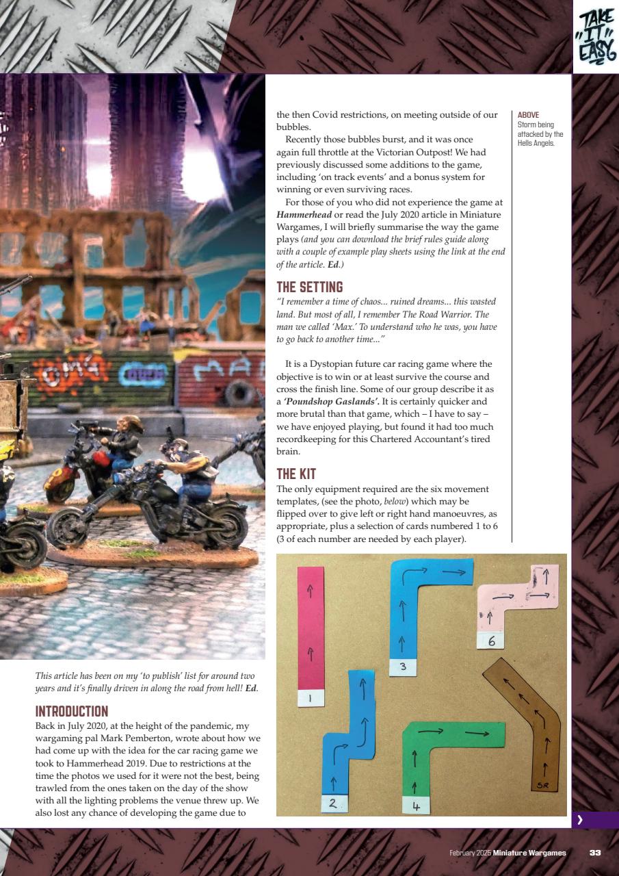 Miniature Wargames Preview Pages