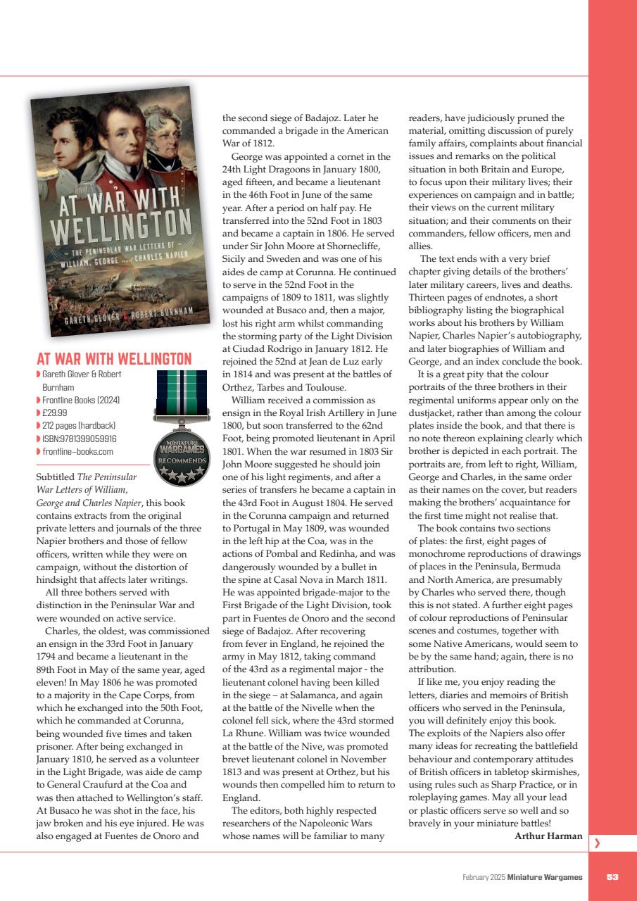 Miniature Wargames Preview Pages