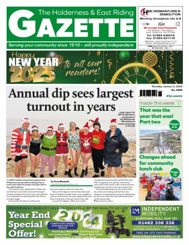 The Holderness & Hornsea Gazette issue Holderness Gazette January 2, 2025