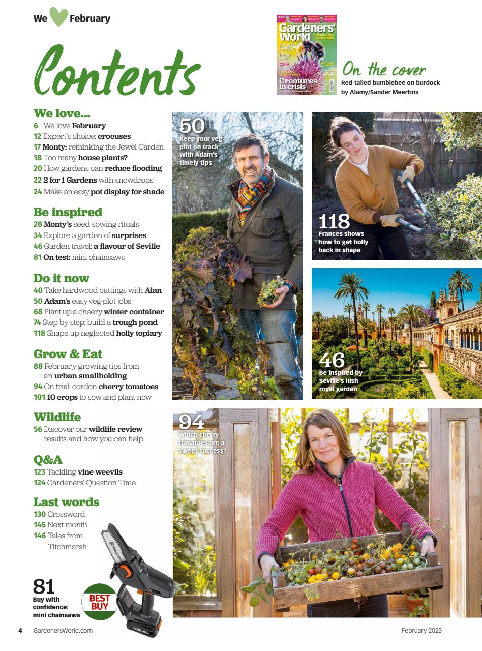BBC Gardeners’ World Magazine Preview Pages