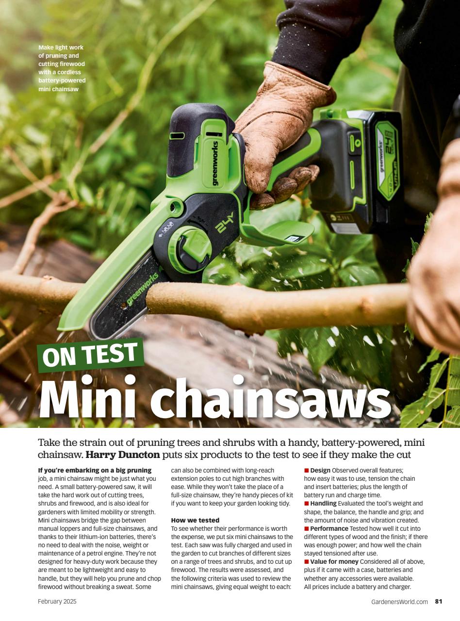 BBC Gardeners’ World Magazine Preview Pages