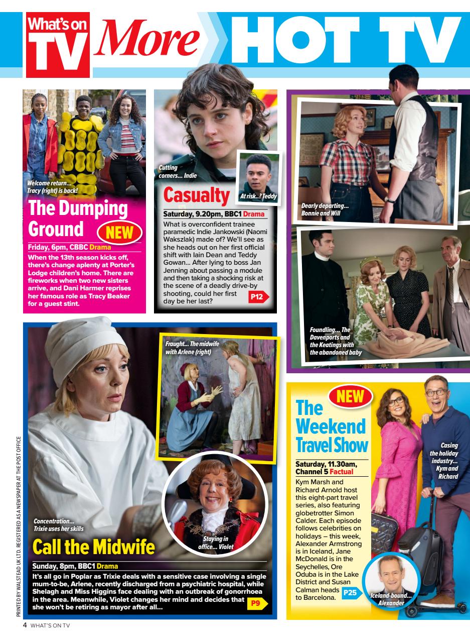 What's on TV Preview Pages