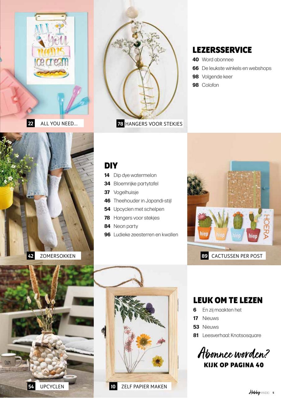 HobbyHandig Preview Pages