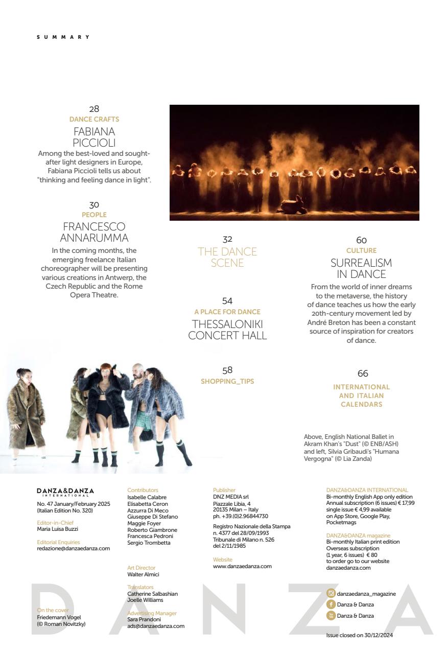 DANZA&DANZA International Preview Pages