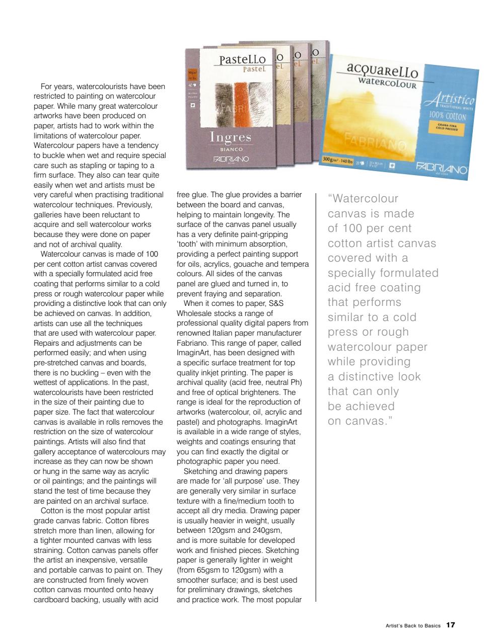 Artists Back to Basics Preview Pages