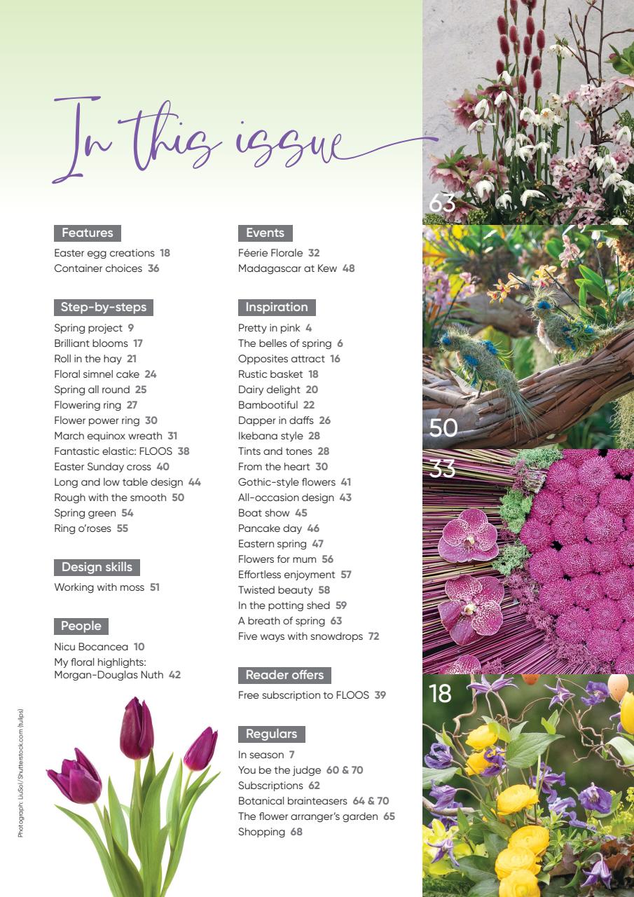 The Flower Arranger Preview Pages
