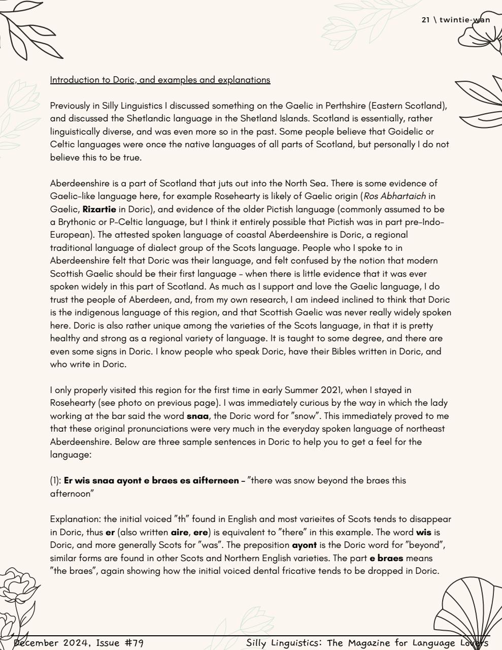 Silly Linguistics Preview Pages