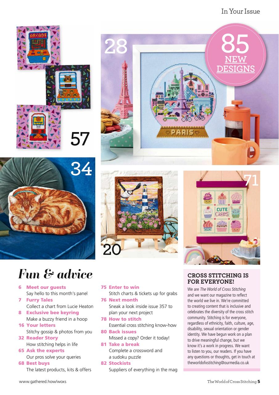 The World of Cross Stitching Preview Pages