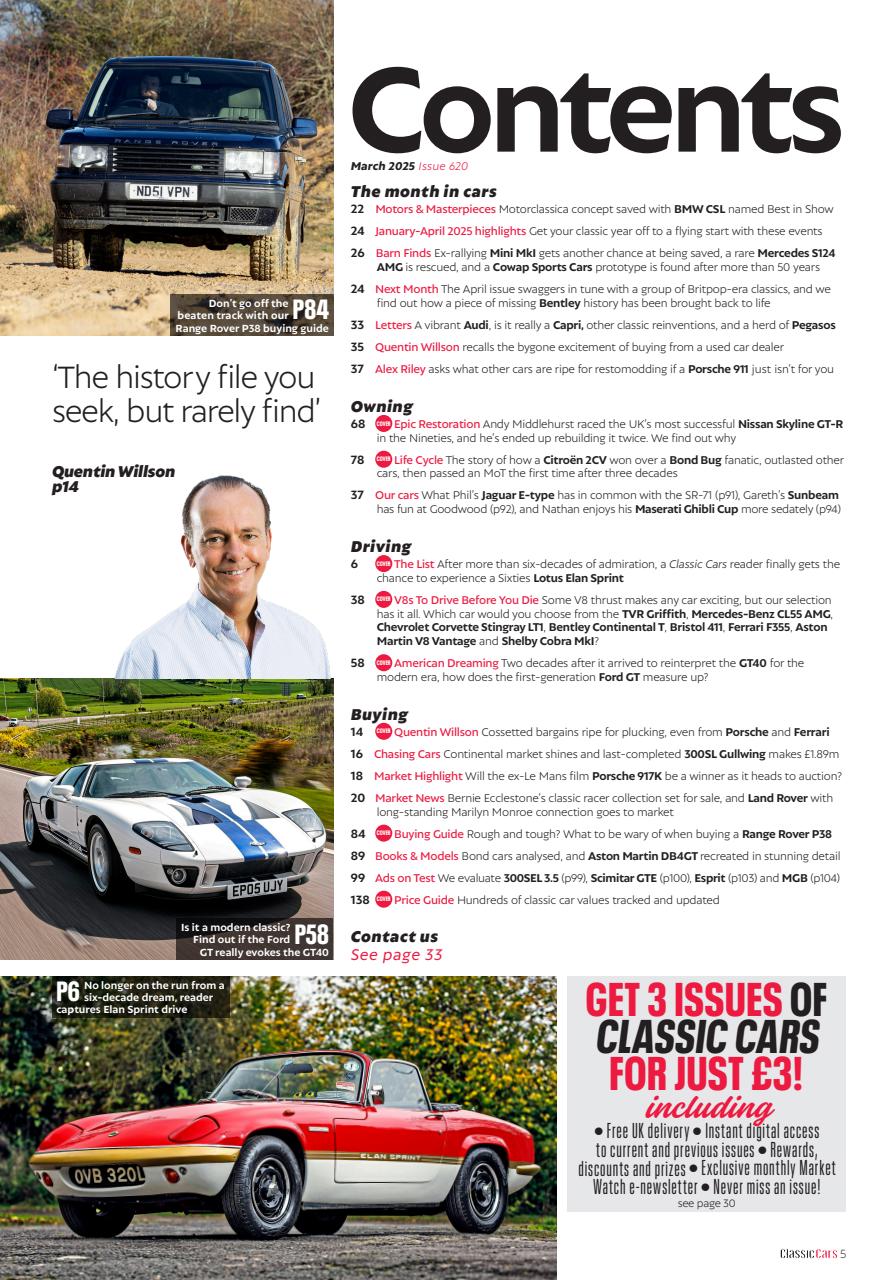 Classic Cars Preview Pages