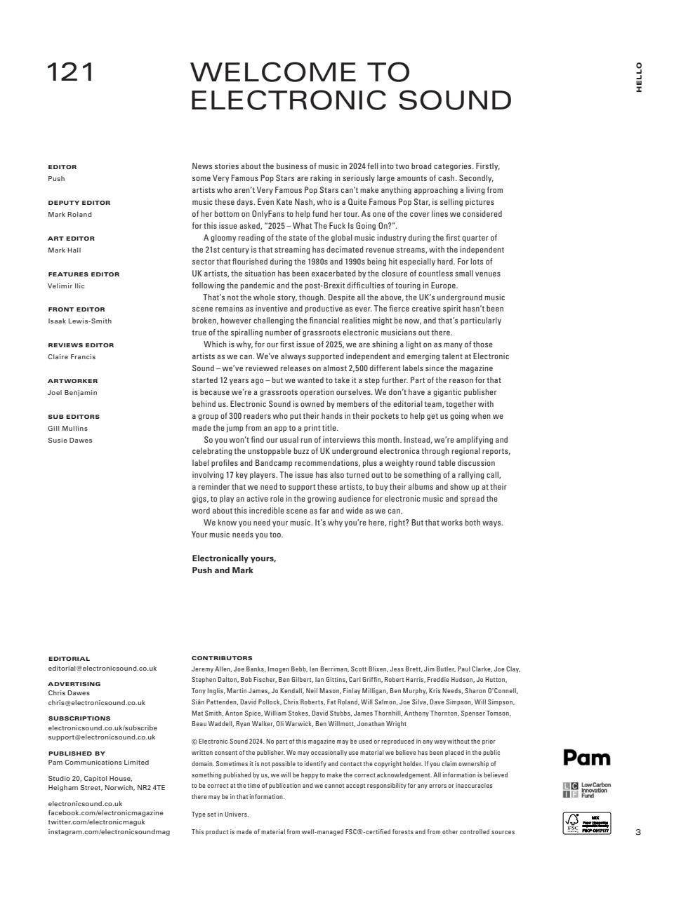 Electronic Sound Preview Pages