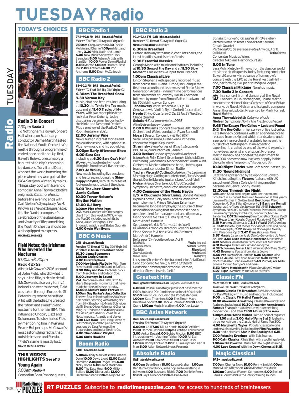 Radio Times Preview Pages