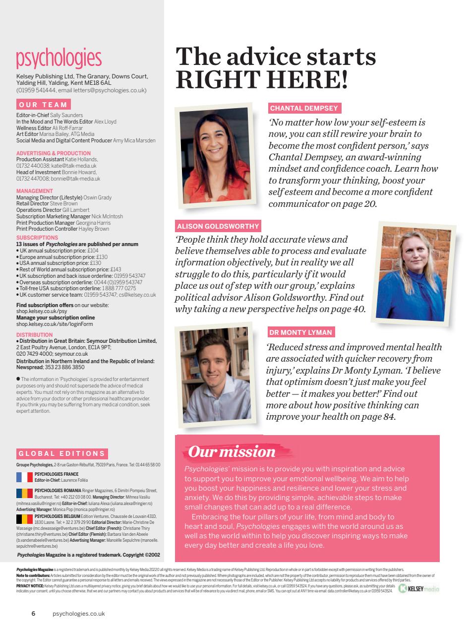 Psychologies Preview Pages
