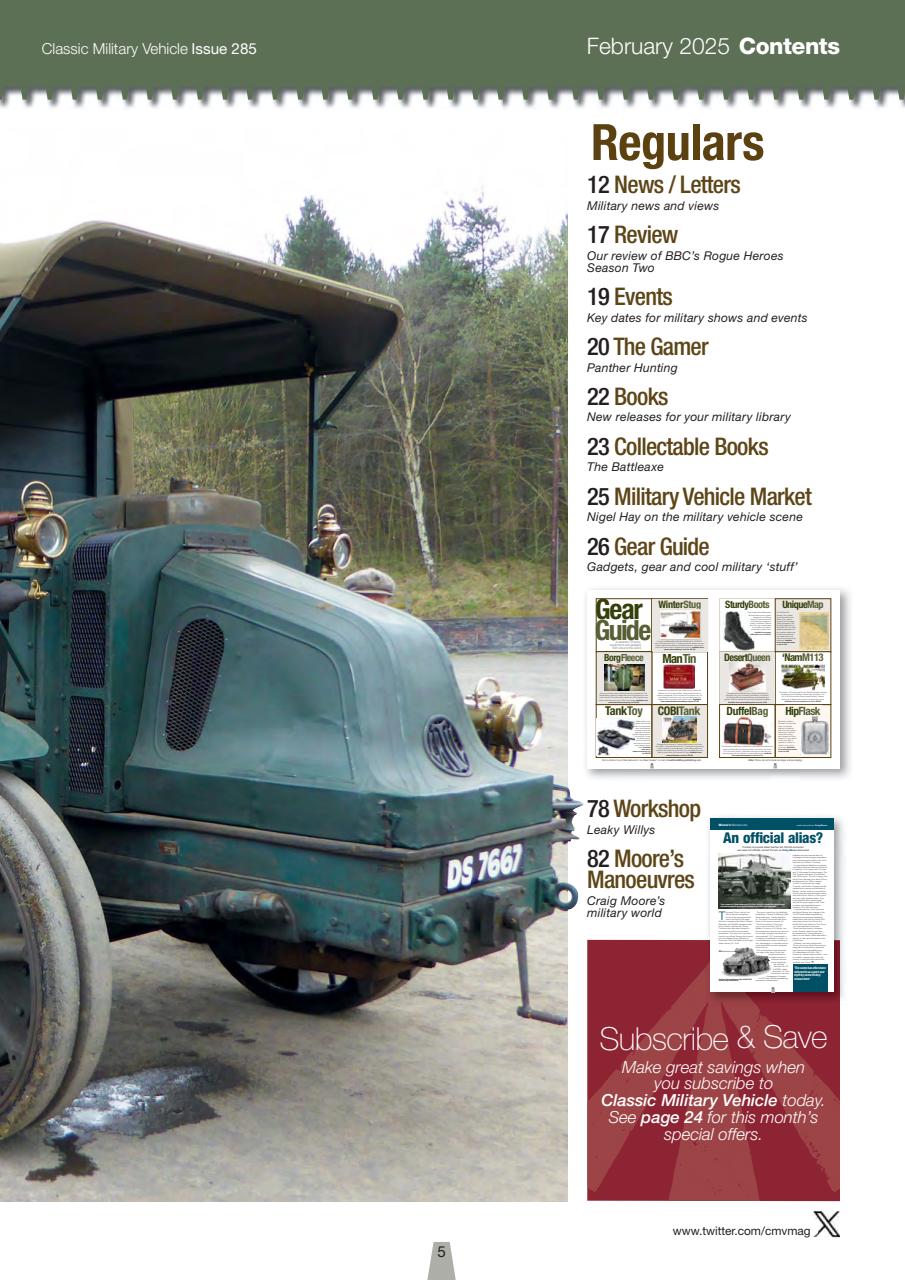 Classic Military Vehicle Preview Pages