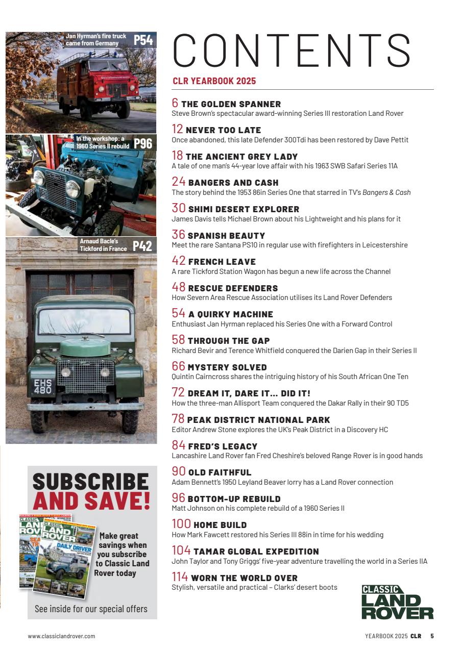 Classic Land Rover Magazine Preview Pages