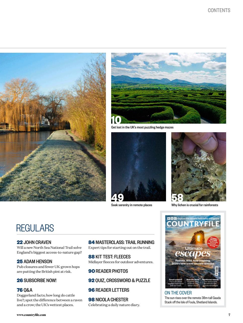BBC Countryfile Magazine Preview Pages