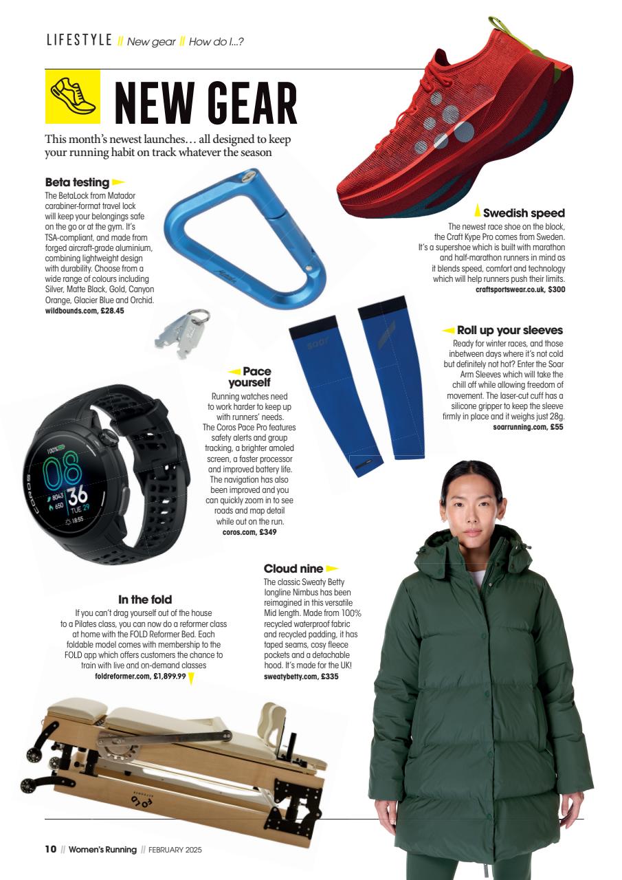 Women’s Running Preview Pages