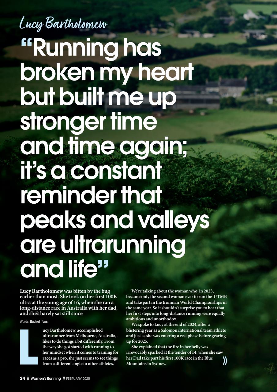 Women’s Running Preview Pages