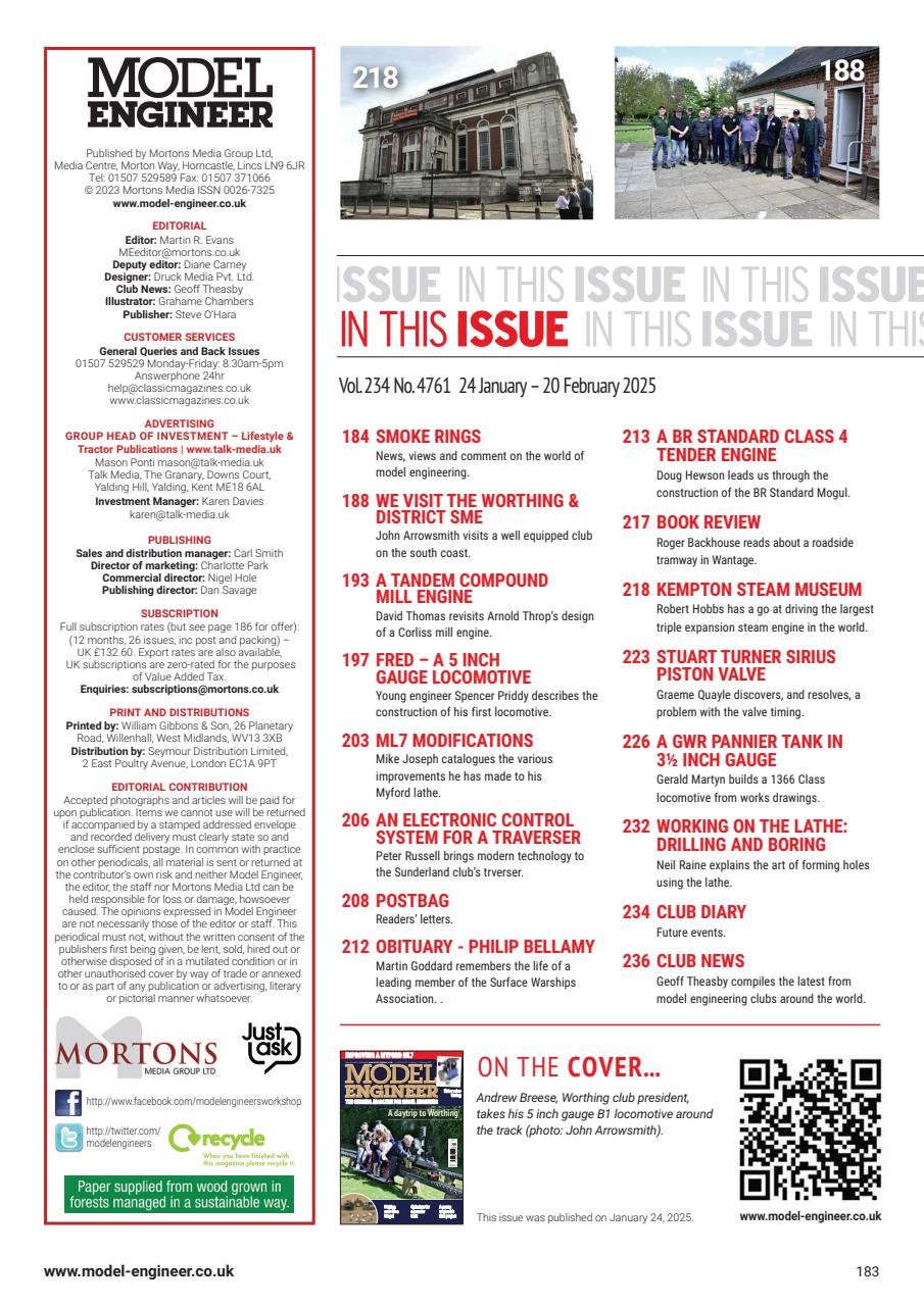 Model Engineer Preview Pages