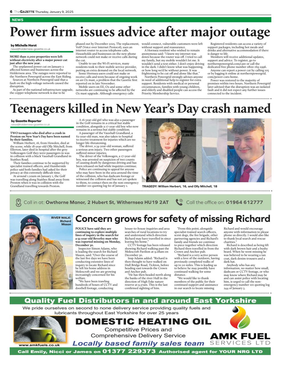 The Holderness & Hornsea Gazette Preview Pages
