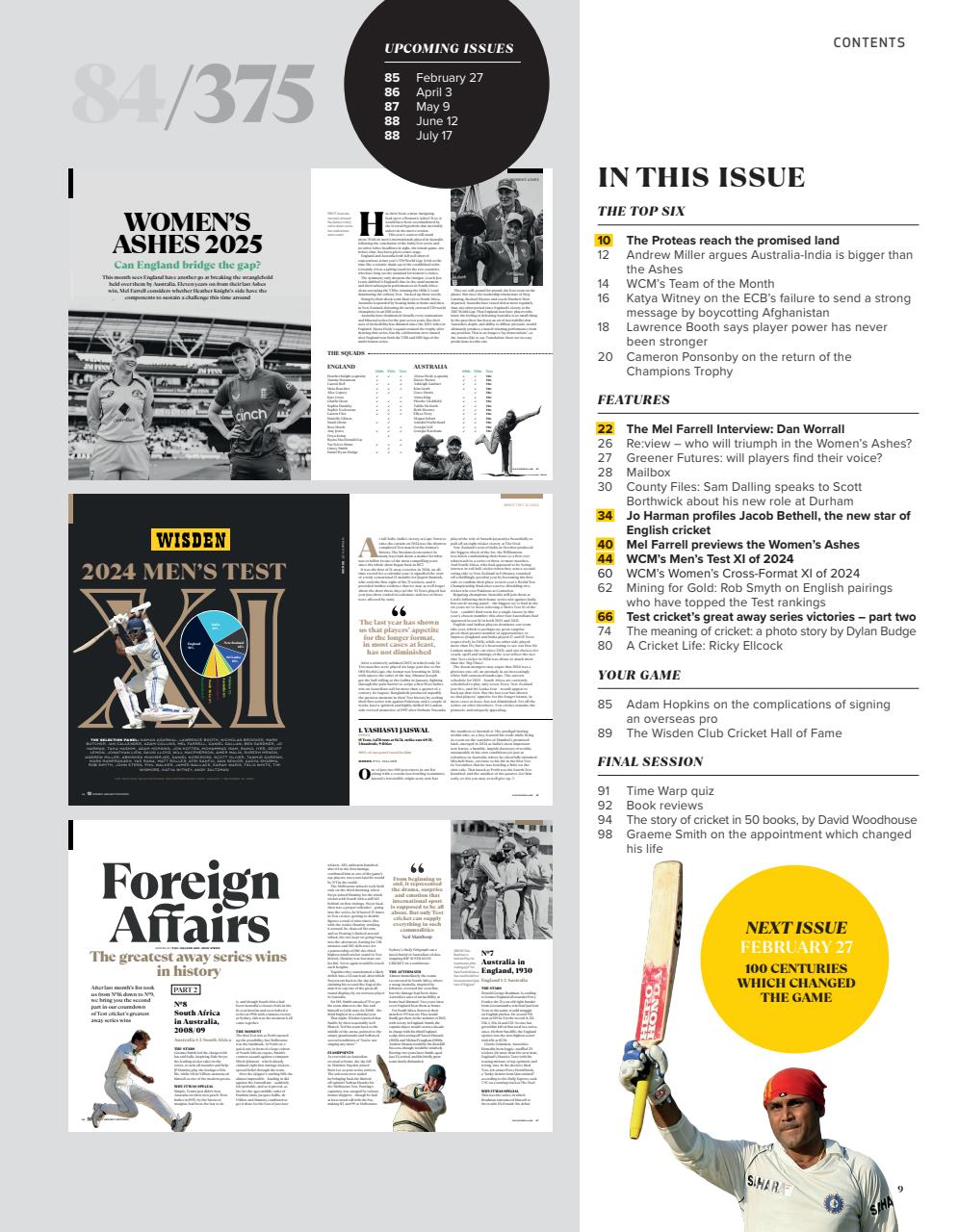 Wisden Cricket Monthly Preview Pages