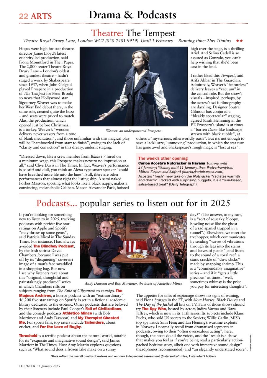 The Week Preview Pages