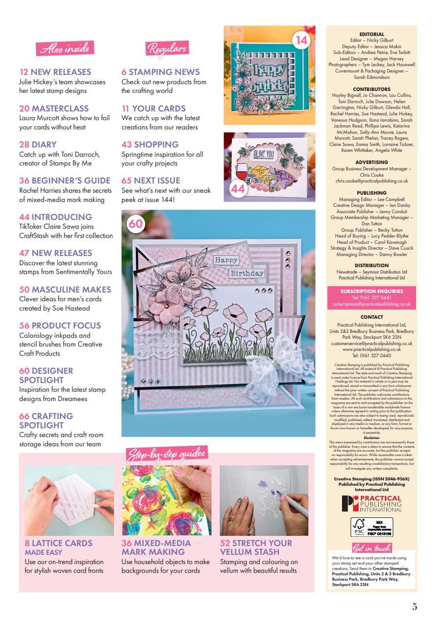 Creative Stamping Preview Pages