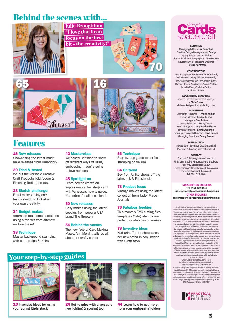 Simply Cards & Papercraft Preview Pages