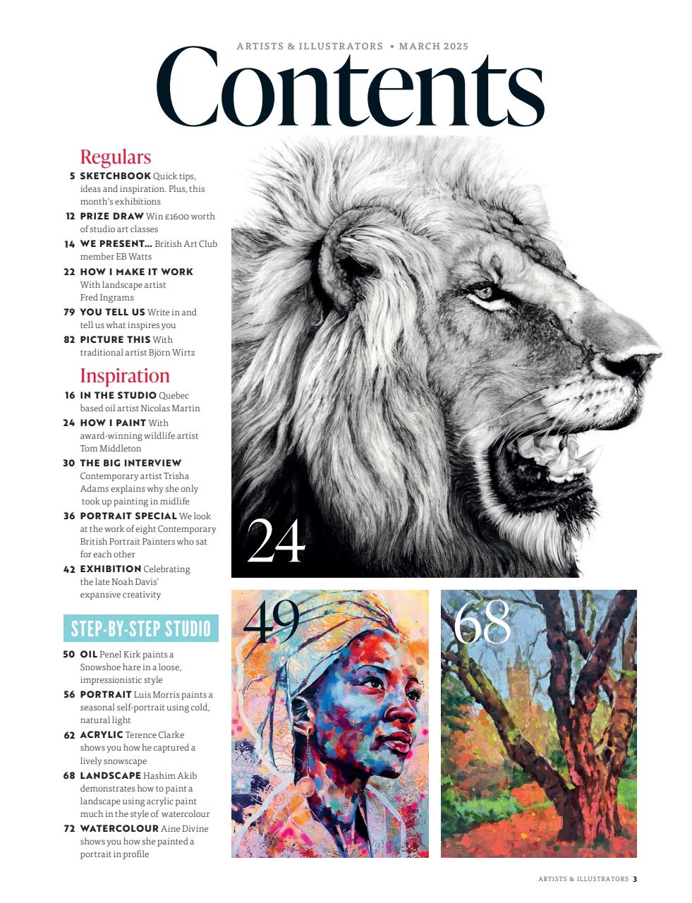 Artists & Illustrators Preview Pages