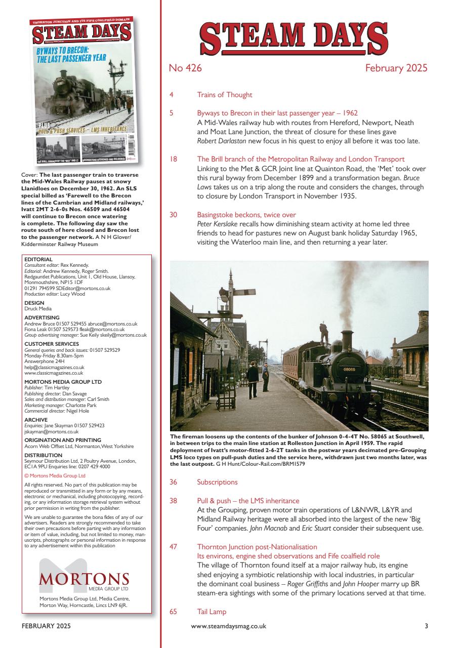 Steam Days Preview Pages