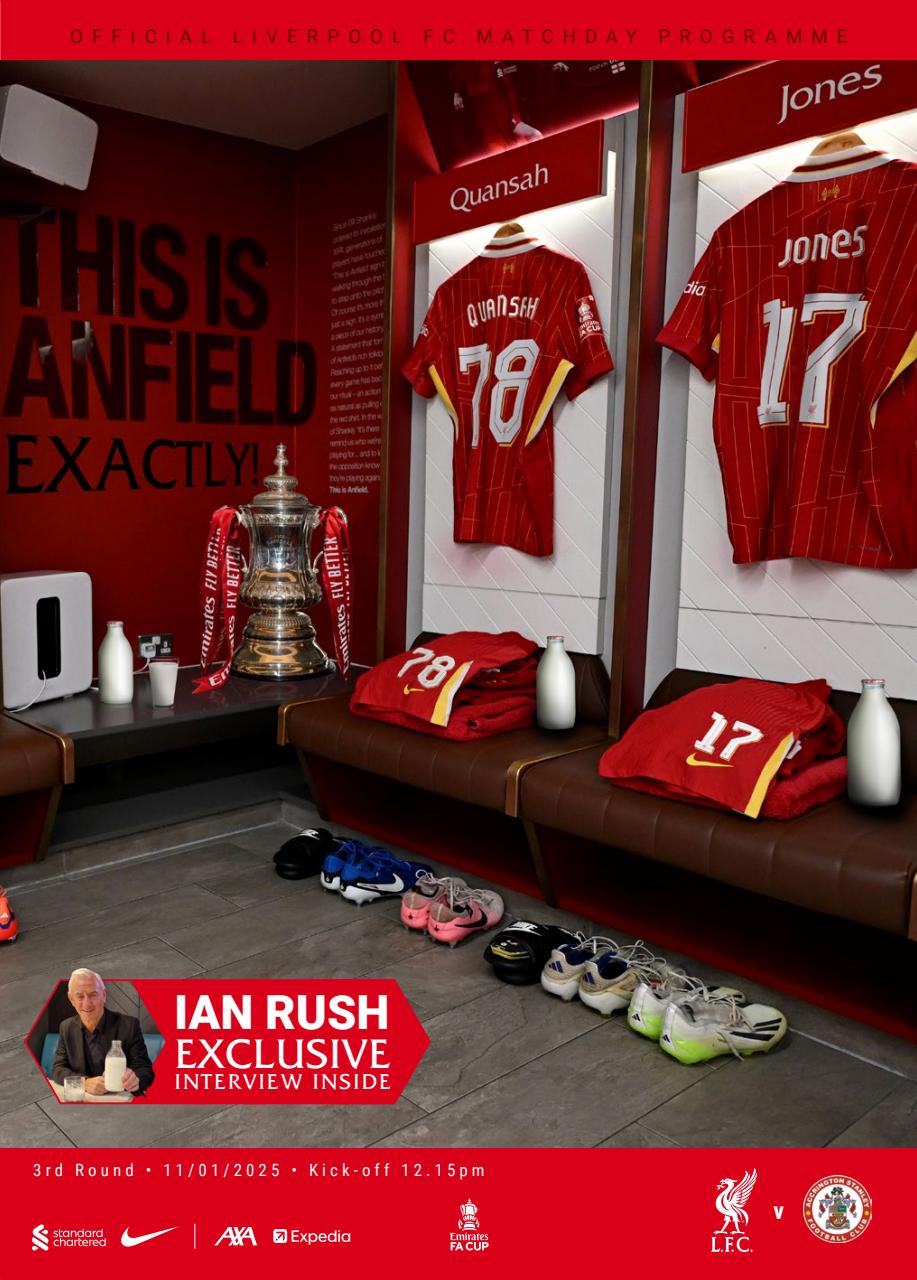 Liverpool FC Programmes Preview Pages