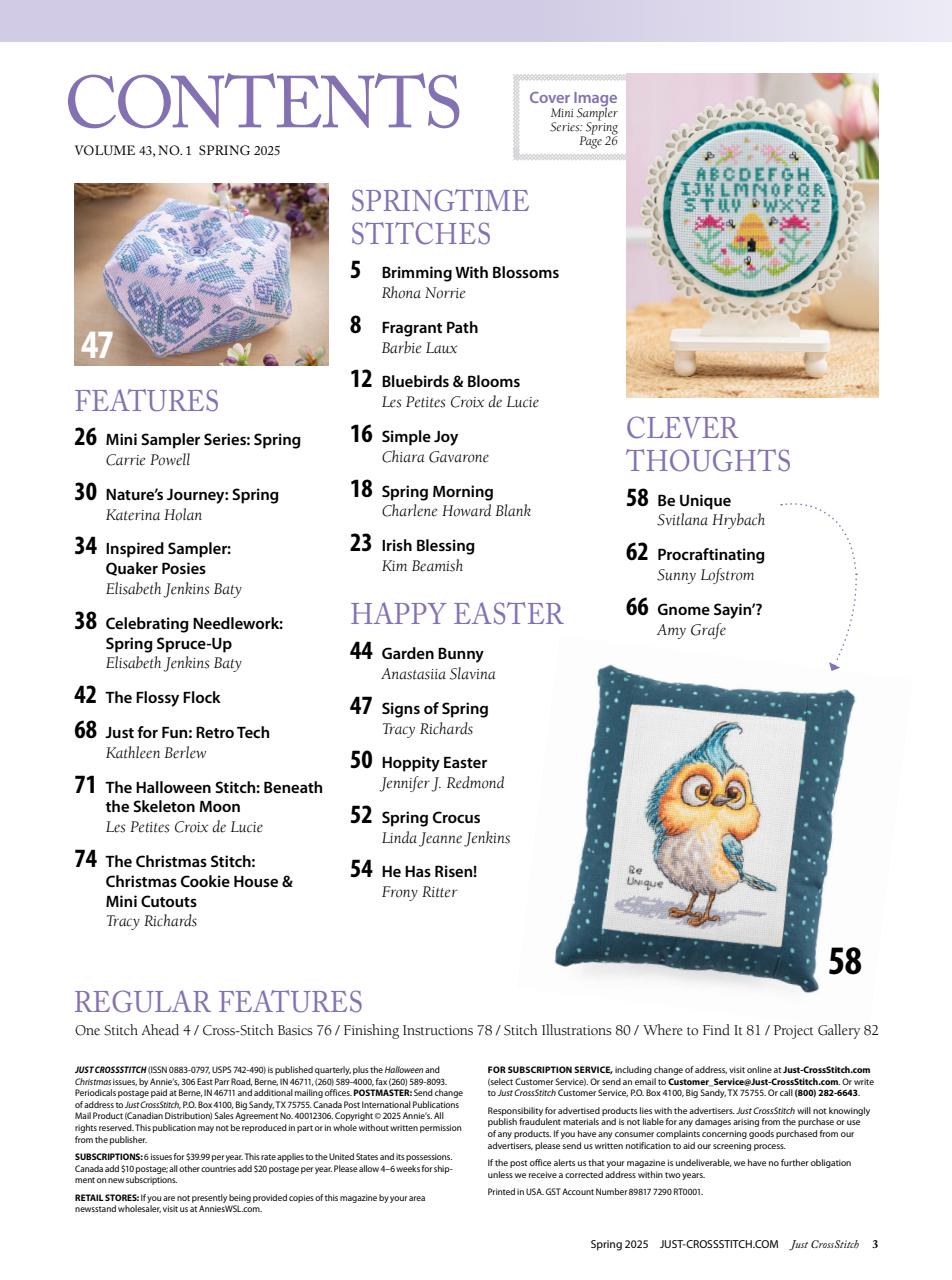 Just CrossStitch Preview Pages