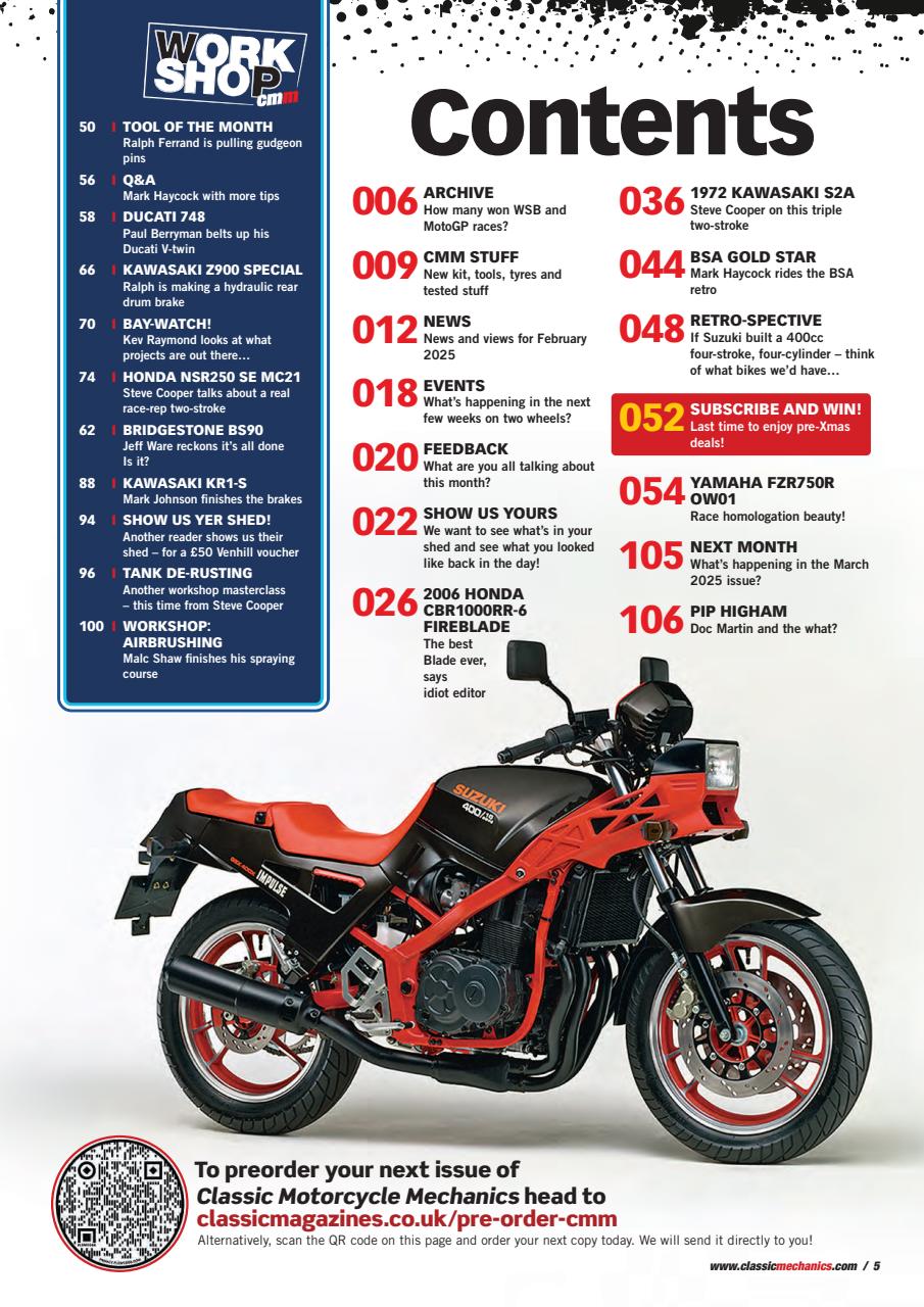 Classic Motorcycle Mechanics Preview Pages