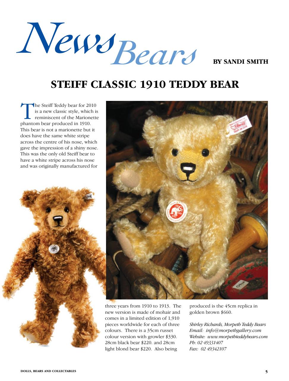 Dolls Bears & Collectables Preview Pages