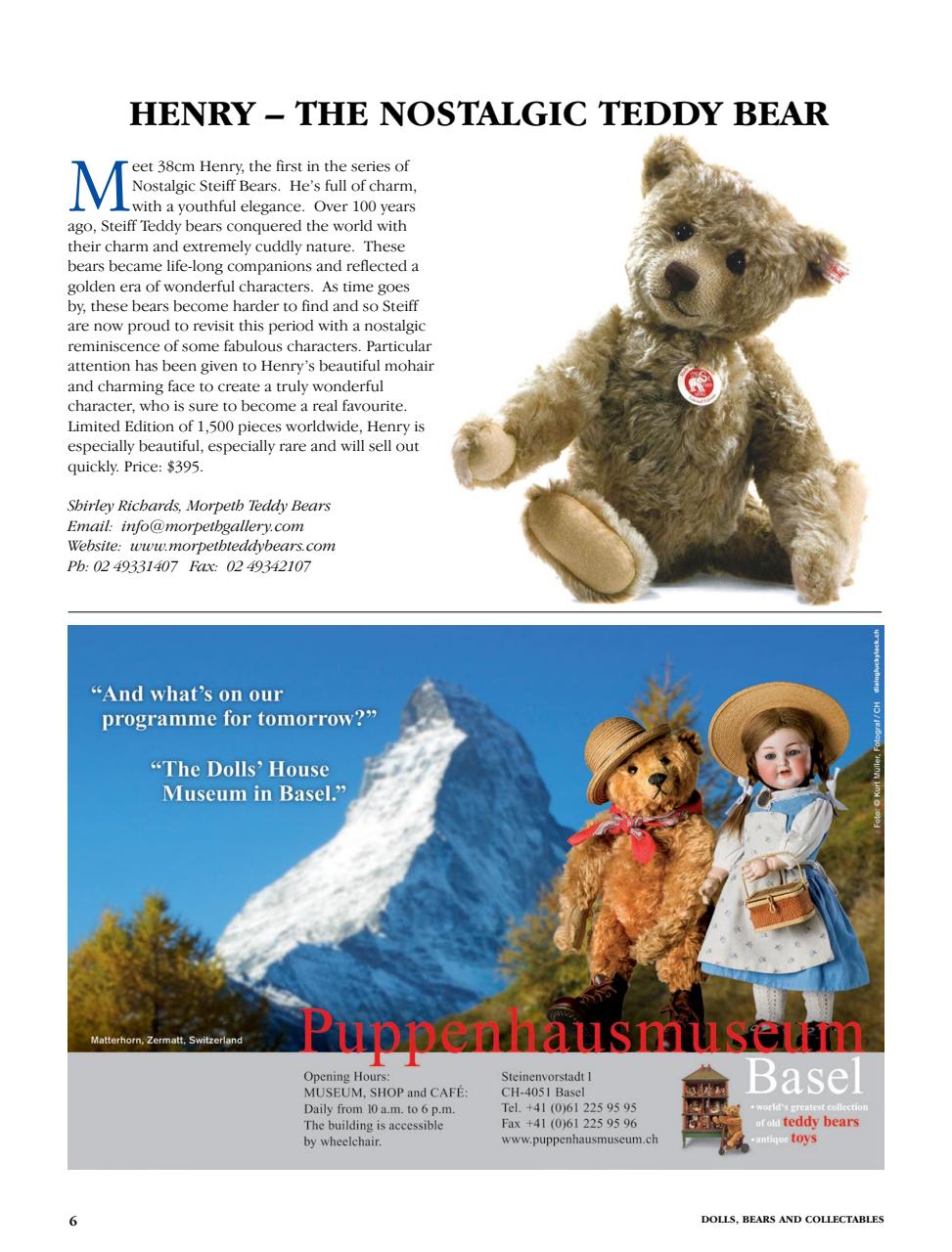 Dolls Bears & Collectables Preview Pages